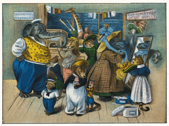 THE ELEPHANT HAD HIMSELF MEASURED FOR SUITS.