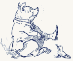 Pig's new boots