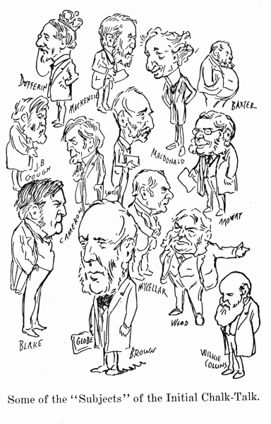 Some of the Subjects of the Initial Chalk-Talk.