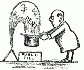 land-owner owns the revenue