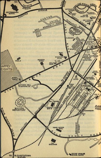 Map of Fort Knox and area