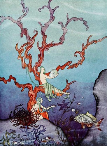 They brought along with them a great many beautiful
shells