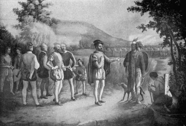 Cartier at Hochelaga