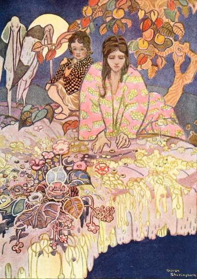 the girl looked through the hole