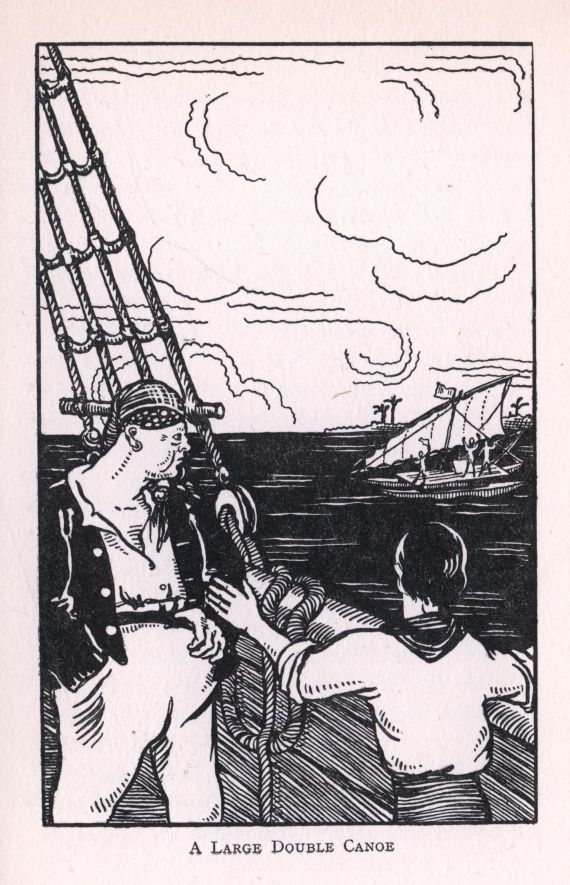 A LARGE DOUBLE CANOE