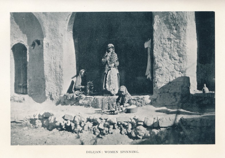 DILIJAN: WOMEN SPINNING.