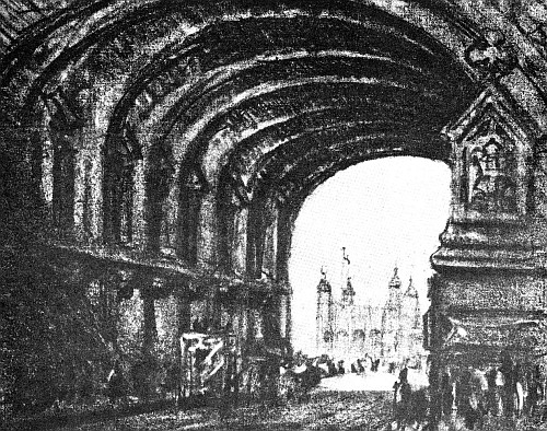 THE TOWER, FROM THE TOWER BRIDGE